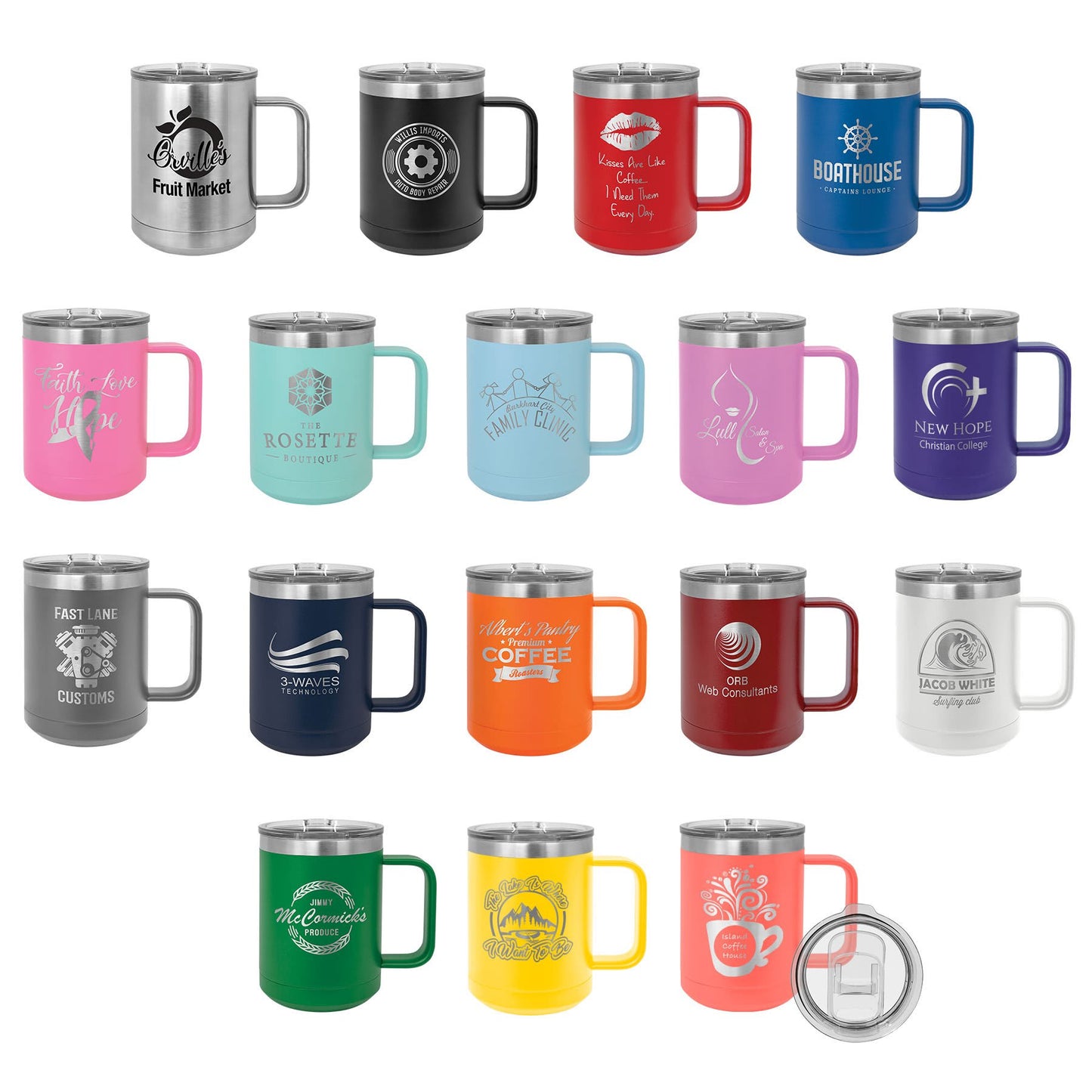 15 oz mug with slider lid