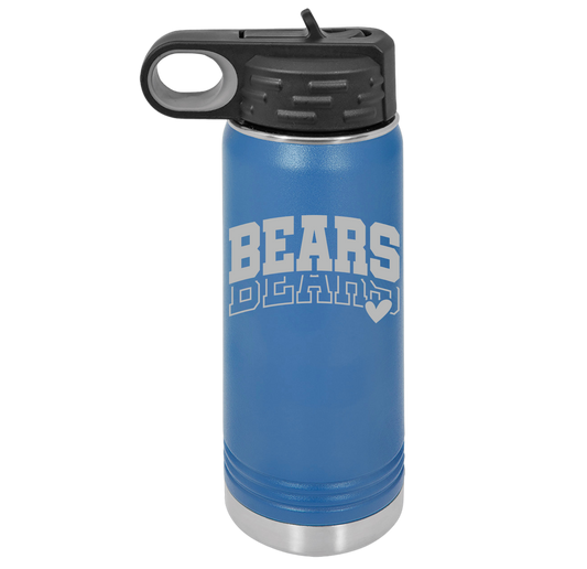 20 oz blue water bottle