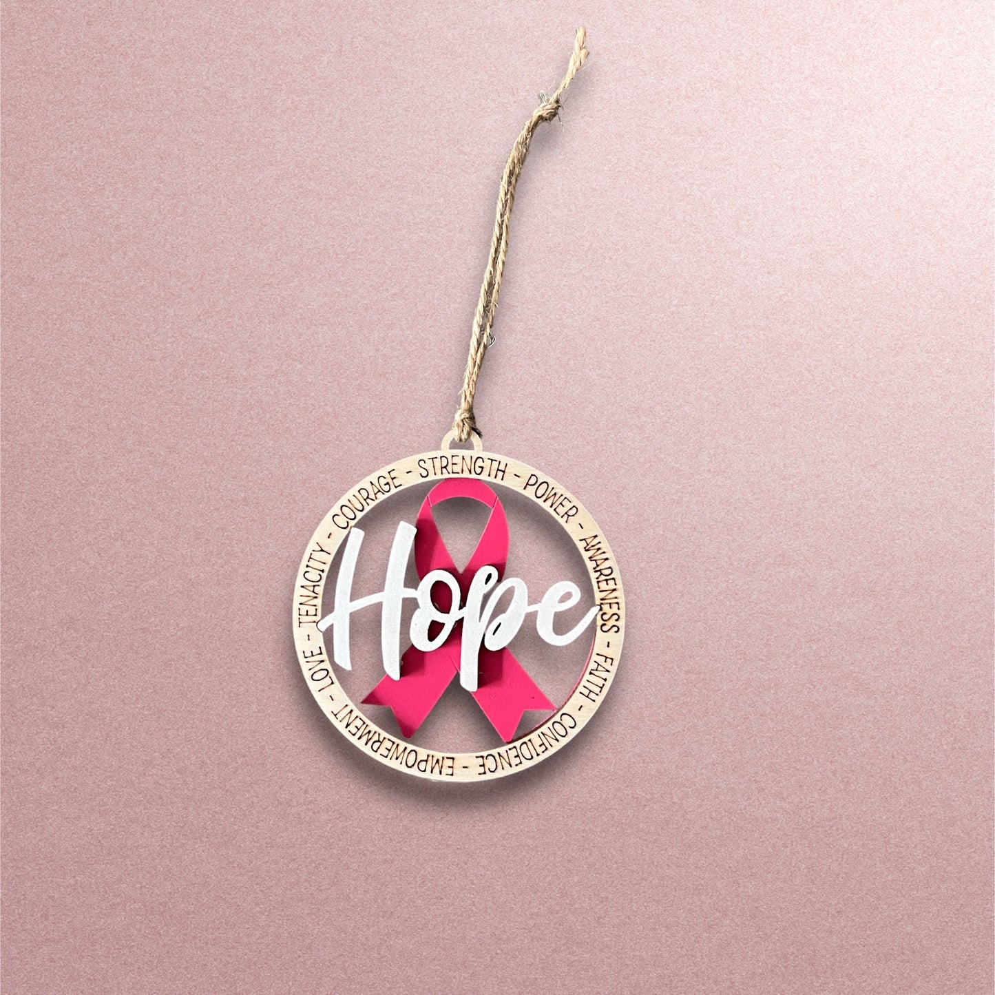 Breast cancer awareness ornaments