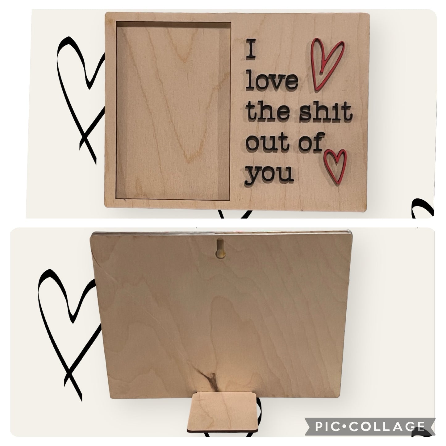 I love the shit out of you photo frame