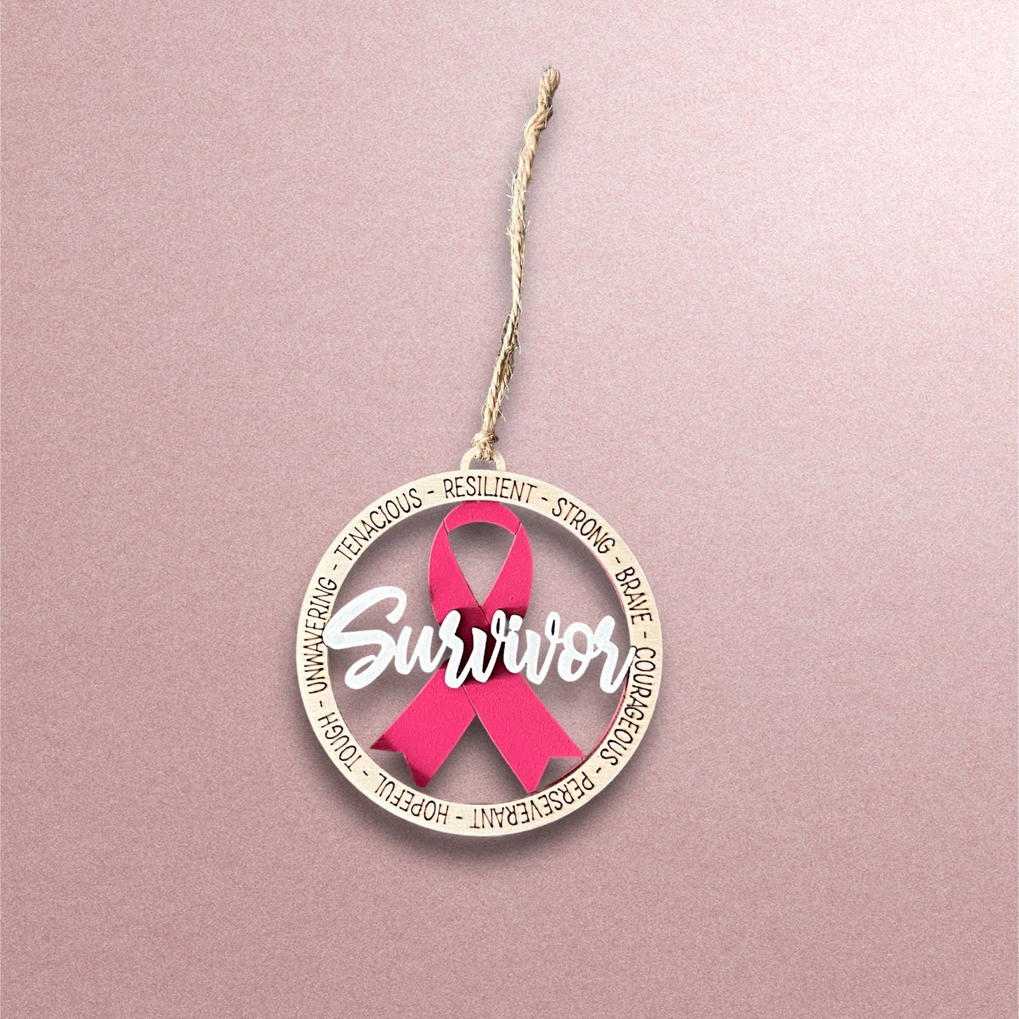 Breast cancer awareness ornaments