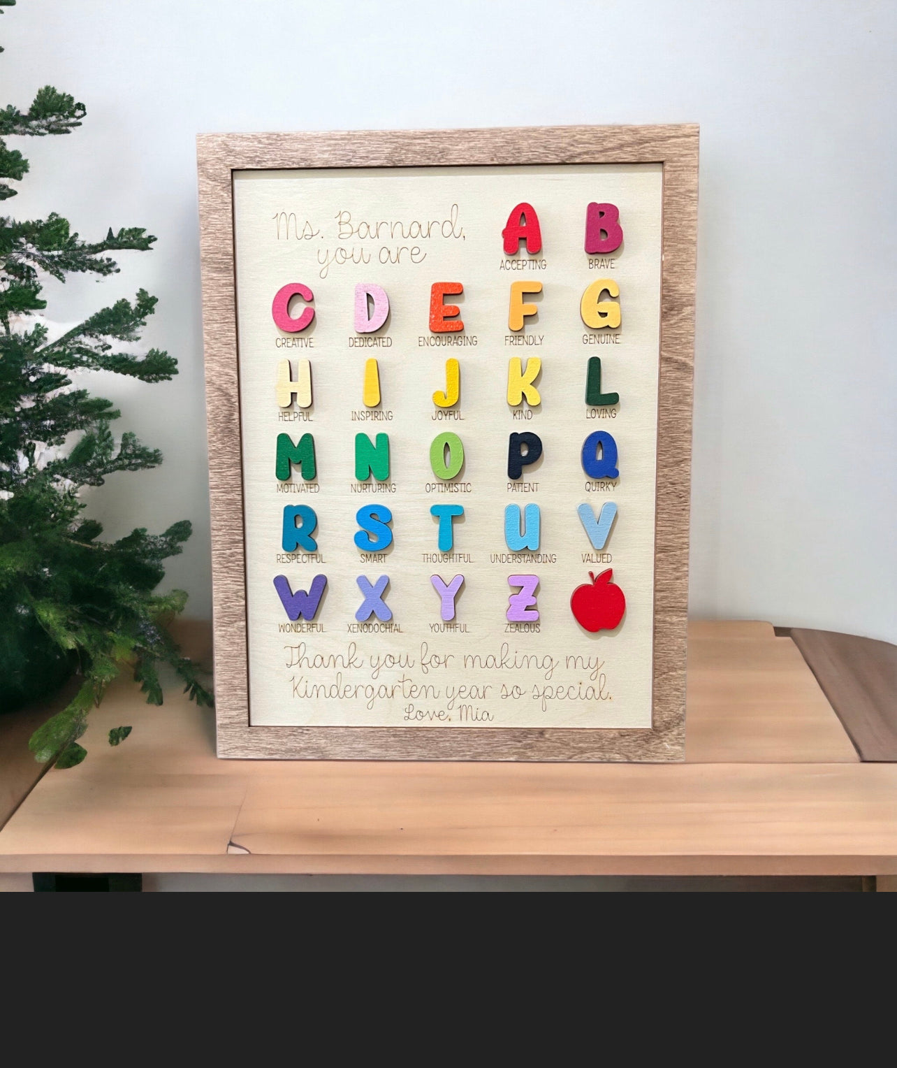 Custom Teacher ABC Sign