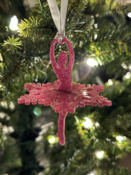 3D ballerina ornament