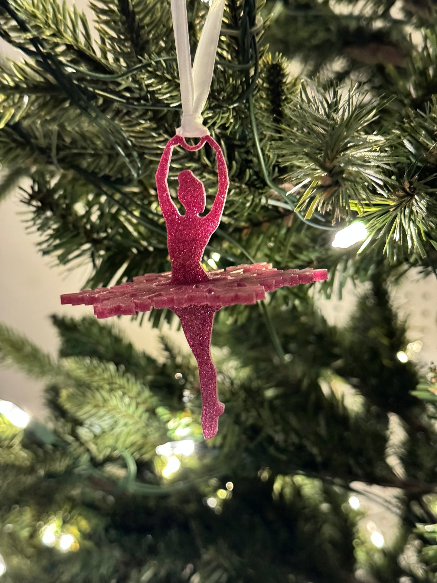 3D ballerina ornament