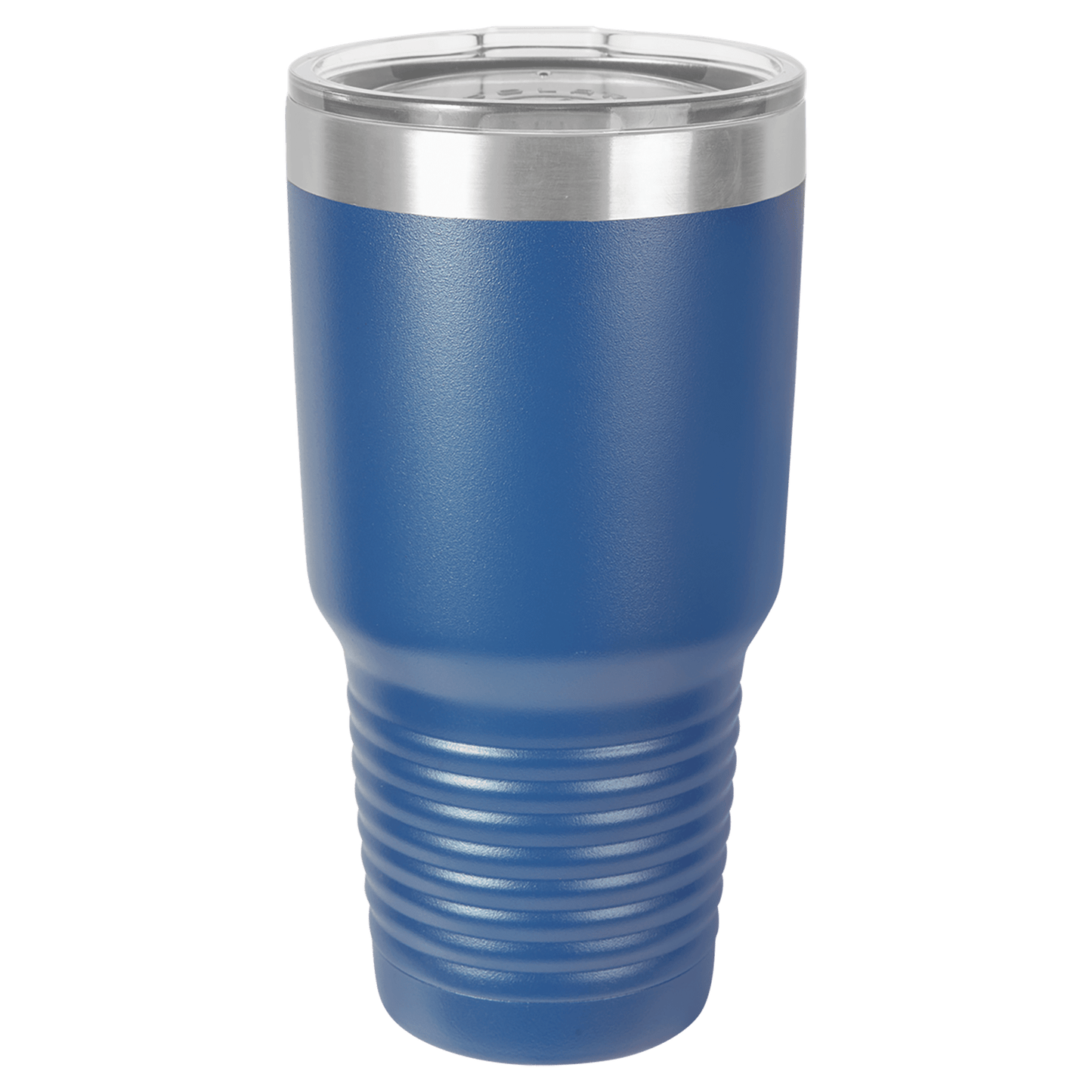 30 oz blue tumbler with lid