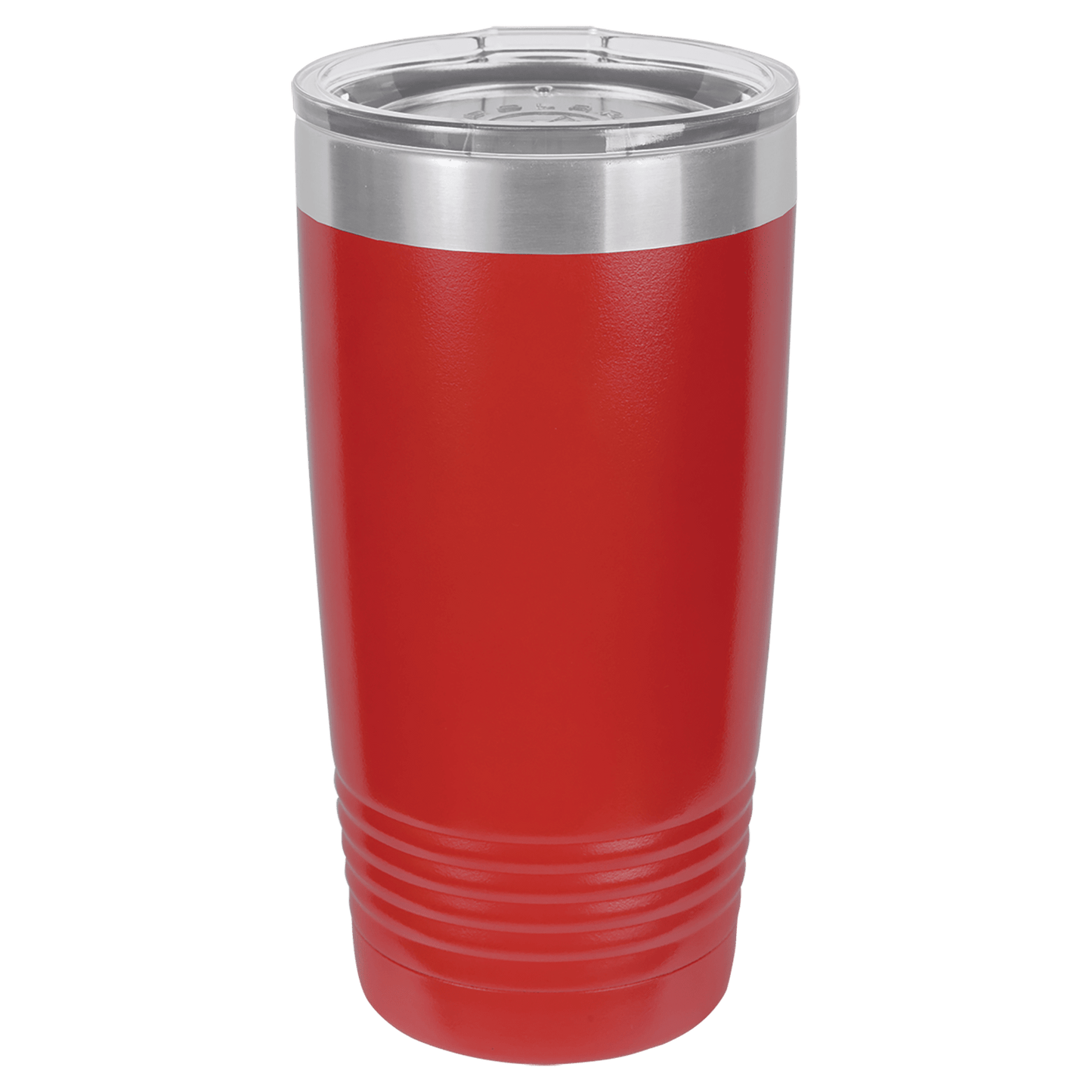 20 oz red tumbler with lid