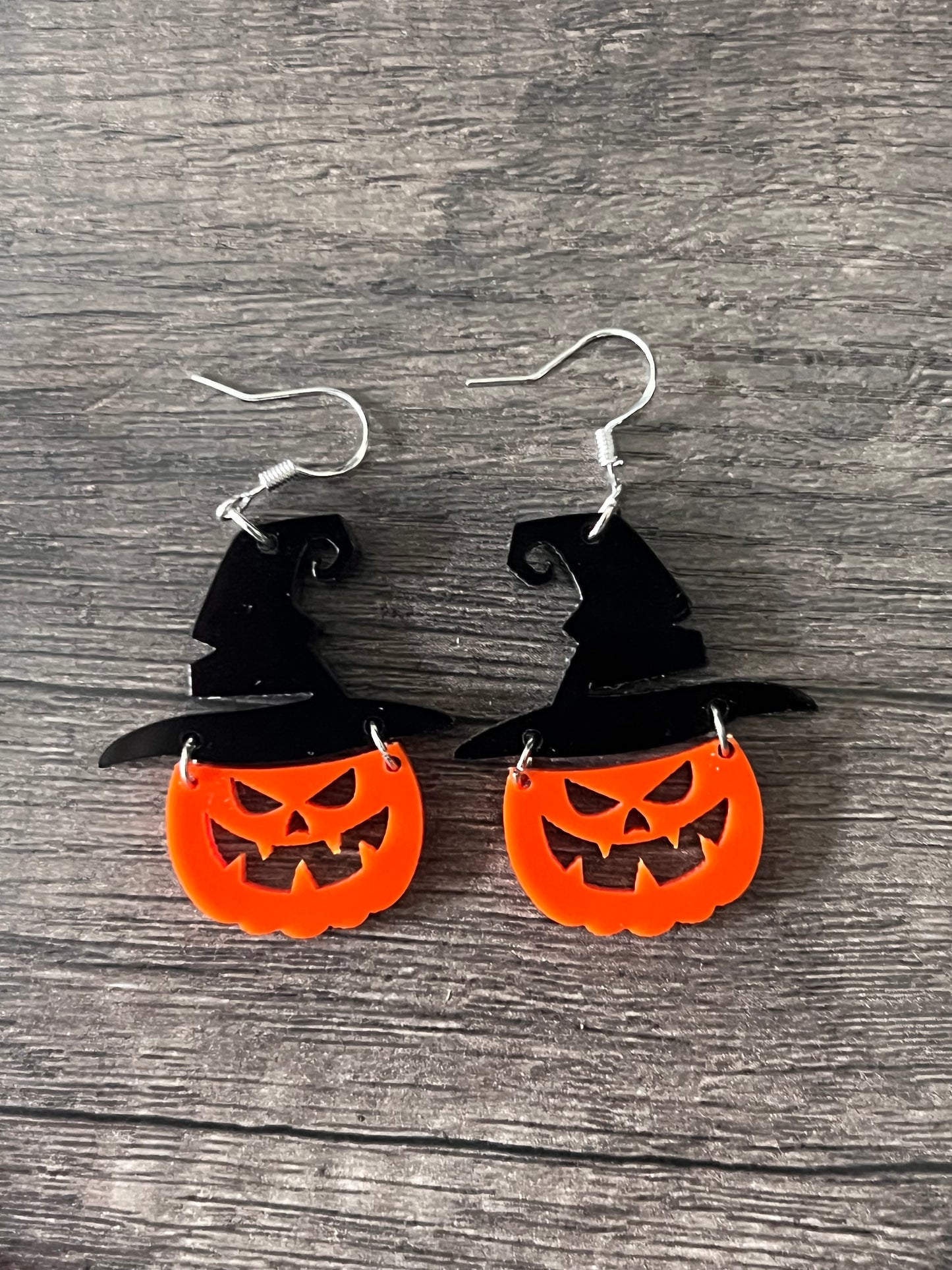 Jack-o-lantern earrings