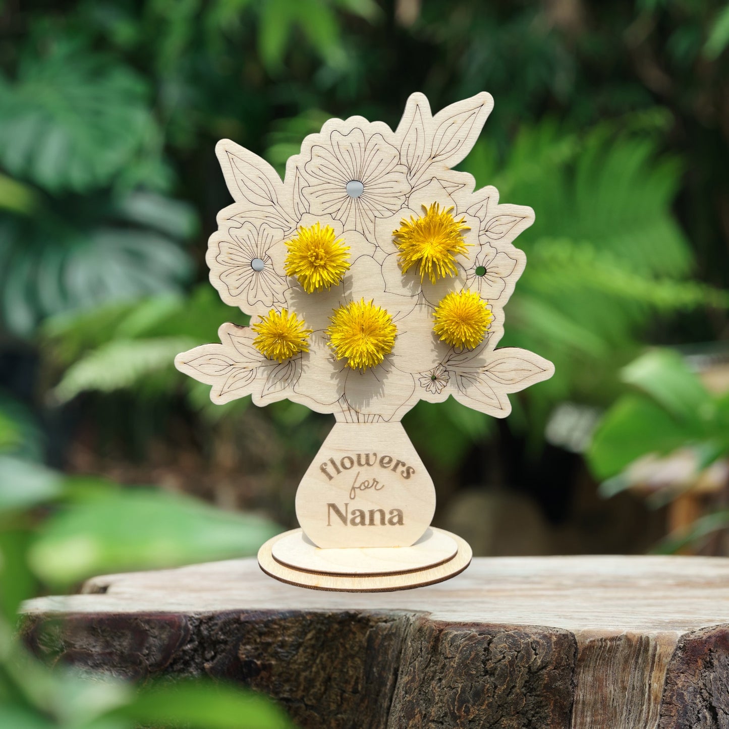 Personalized flower stand