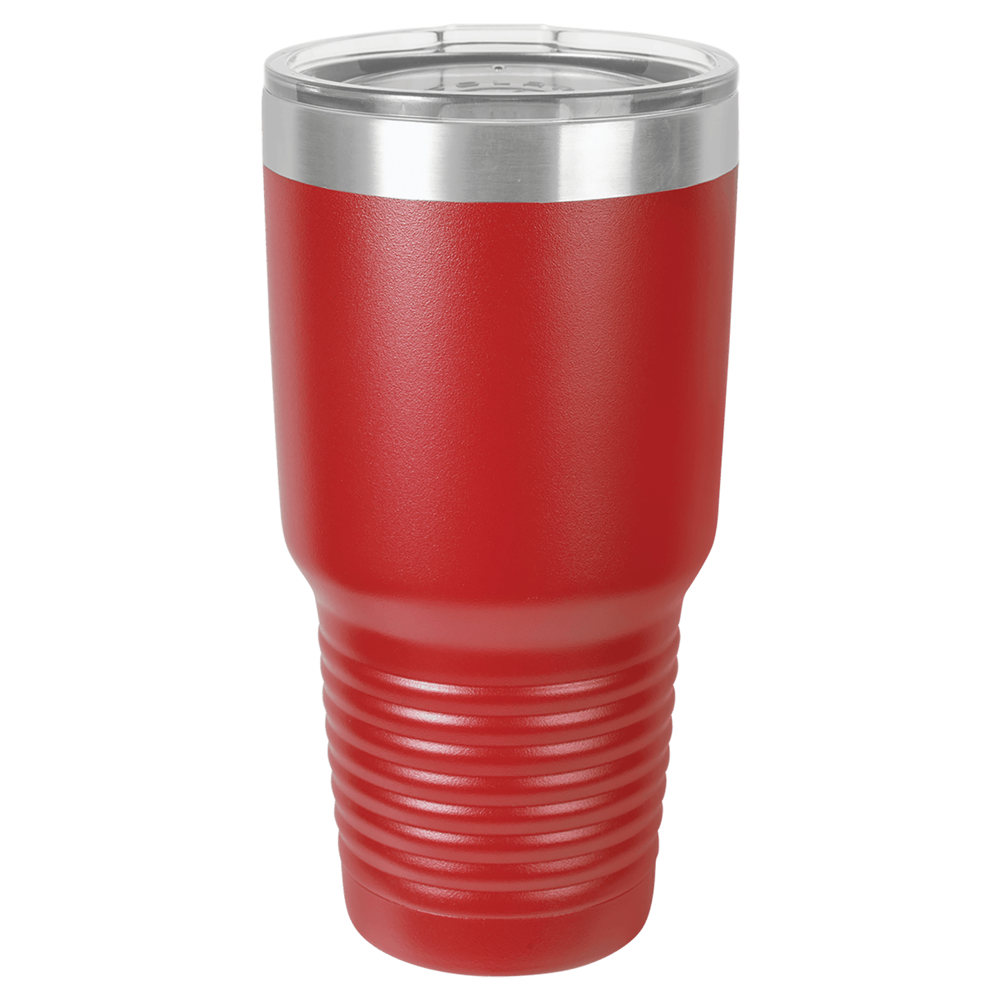 30 oz red tumbler with lid