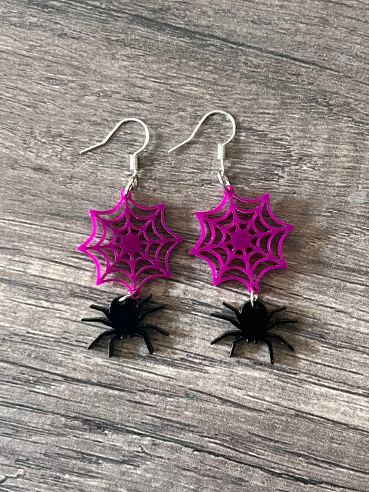 Spiderweb earrings