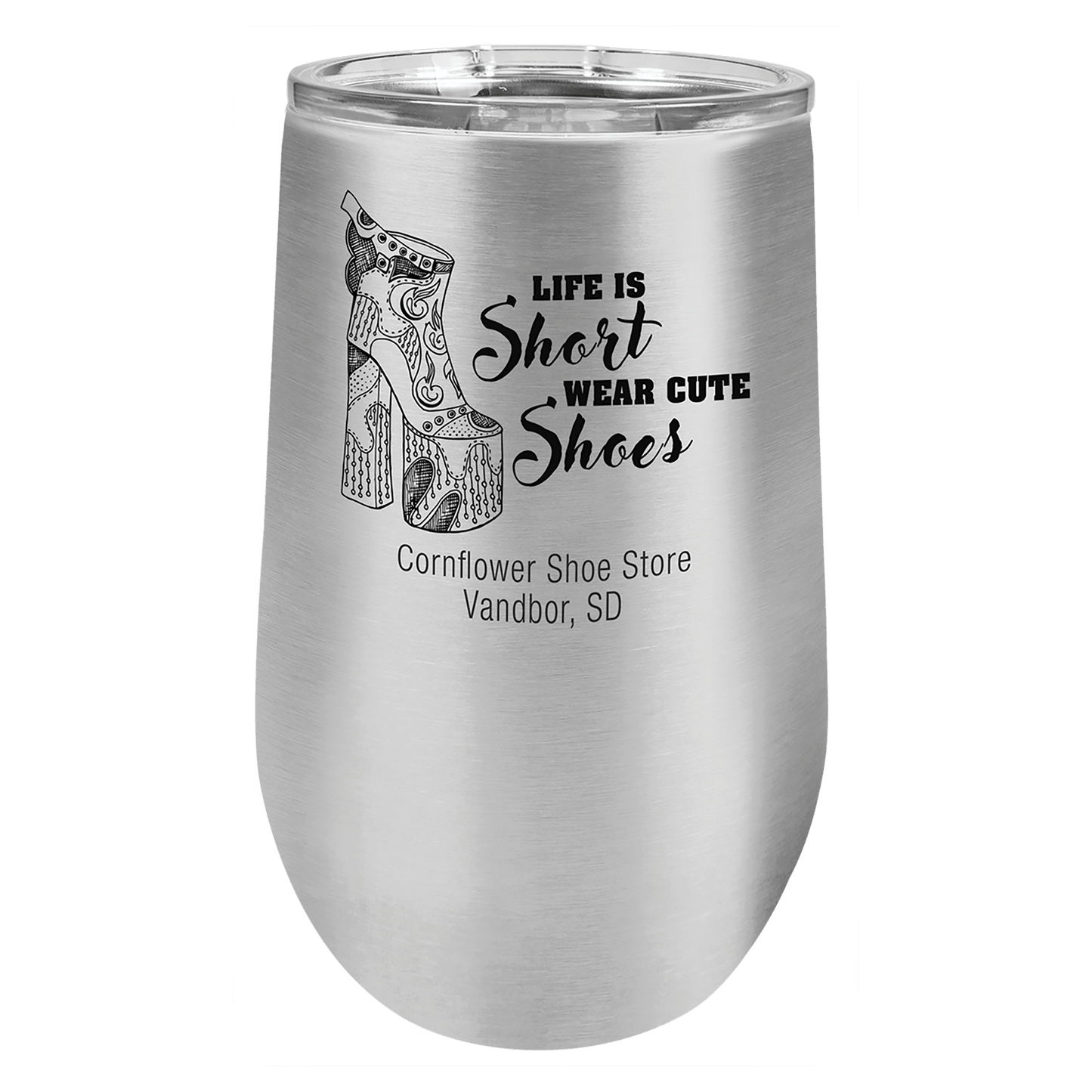 Oktoberfest 16 oz stemless wine tumbler