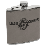 6 oz leather flask