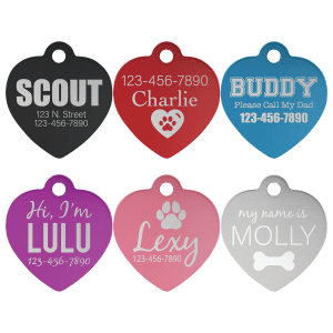 Heart Pet ID Tag