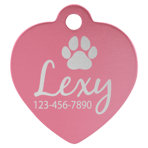 Heart Pet ID Tag