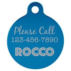 Round Pet ID Tag