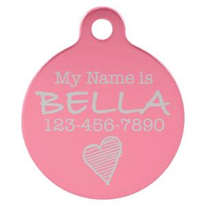 Round Pet ID Tag