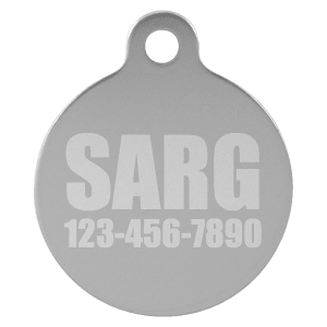 Round Pet ID Tag