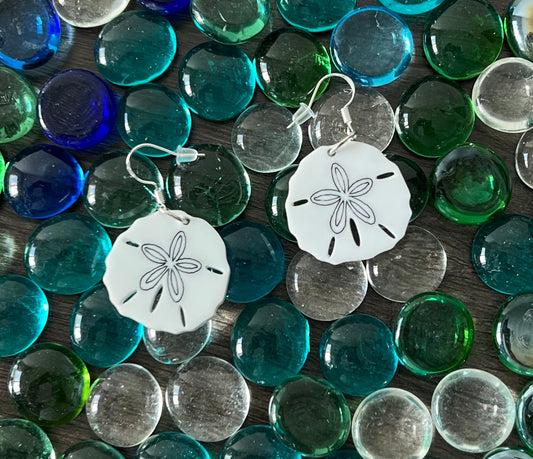 Sand Dollar Dangle Earring