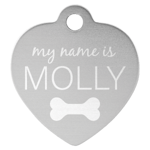 Heart Pet ID Tag